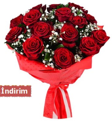 12 Adet kırmızı aşk gülleri  Batman çiçek satışı 