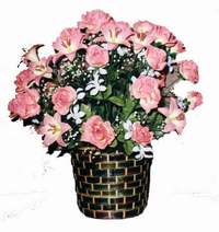 yapay karisik çiçek sepeti  Batman çiçek online çiçek siparişi 