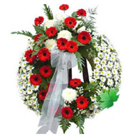 Cenaze çelengi cenaze çiçek modeli  Batman uluslararası çiçek gönderme 